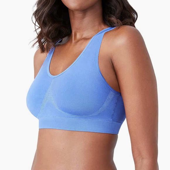 NWT Wacoal Women's B-Smooth Bralette, blue yonder, 34 - Picture 2 of 4